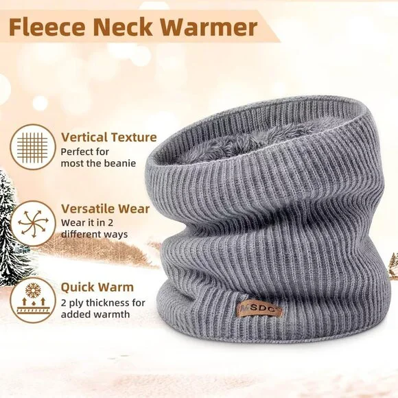 Men Warmer Black,dark Ggrey,yellow3-Pack Neck Thermal Fleece Cold Weather